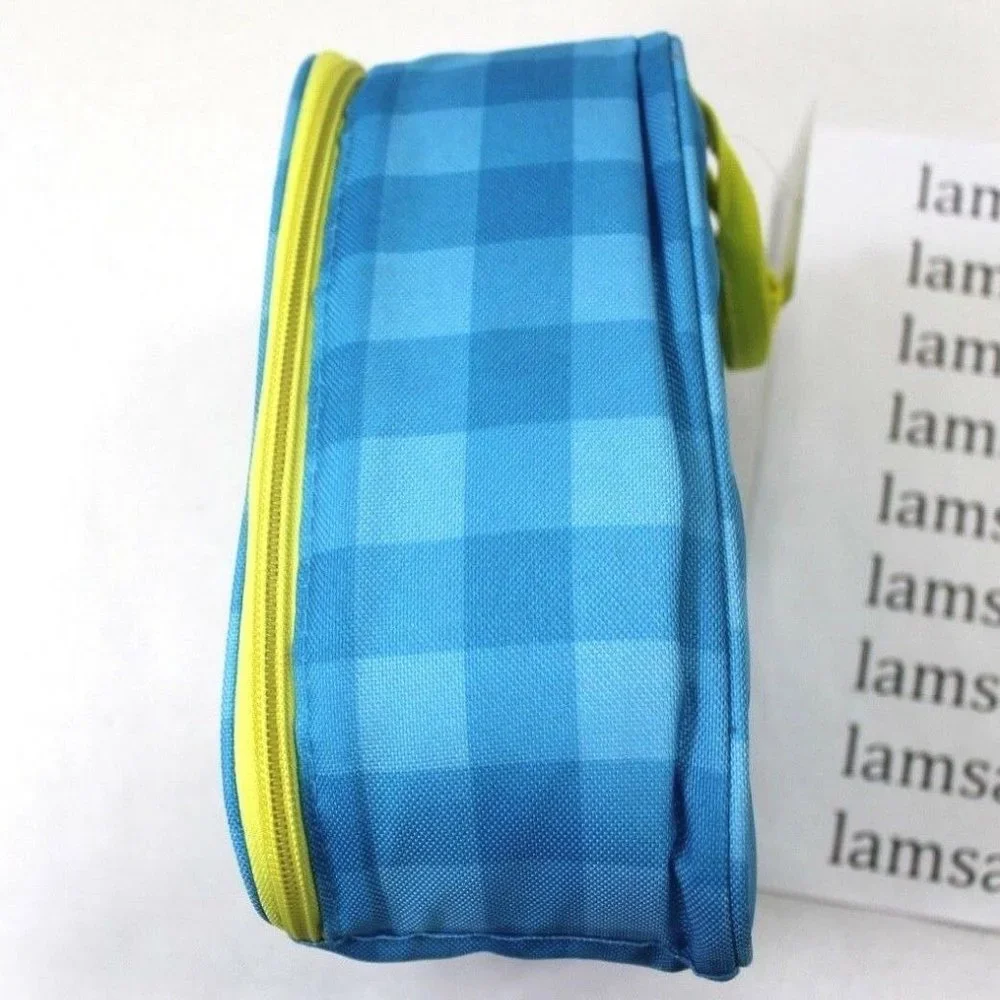 Punctuate Owl Blue Insulated Lunch Tote Bag